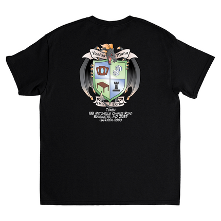 Youth Token T-shirt white font