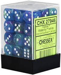 Waterlily: Festive 36d6 12mm Dice Set CHX 27946