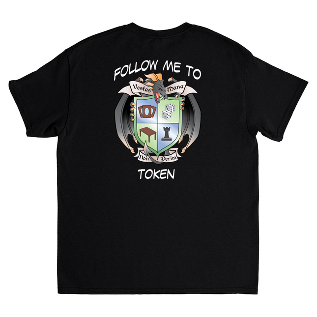 Youth Follow me to Token T-shirt white font