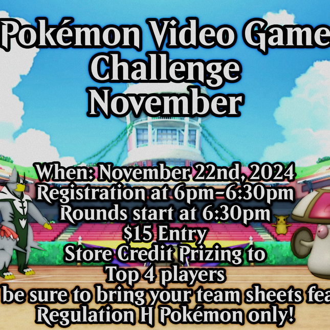 Pokemon VG Challenge Ticket - November 2024