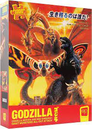 Godzilla, mothra and King Ghidorah 1000 piece puzzle