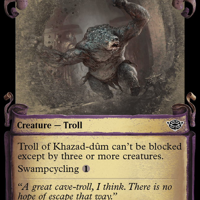 Troll of Khazad-dum [The Lord of the Rings: Tales of Middle-Earth Showcase Scrolls]