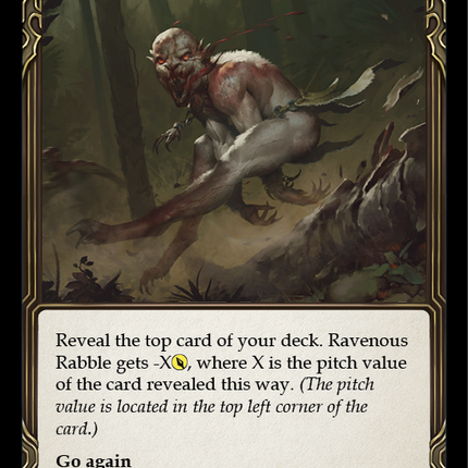 Ravenous Rabble (Red) [U-ARC191] (Arcane Rising Unlimited)  Unlimited Rainbow Foil