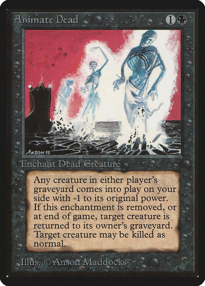 MTG 2024 Magic the gathering Animate Dead Beta