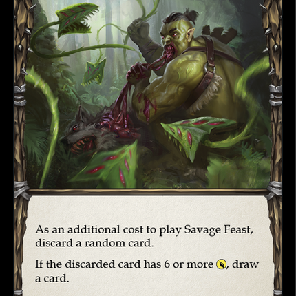 Savage Feast (Red) [WTR014-R] (Welcome to Rathe)  Alpha Print Rainbow Foil