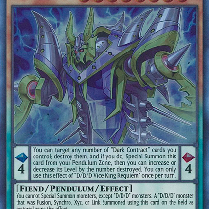 D/D/D Vice King Requiem [GFP2-EN002] Ultra Rare