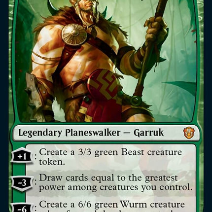 mtg green creature draw cards Garruk, Primal Hunter [Commander 2021] – TokenMTG