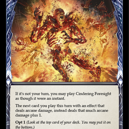 Cindering Foresight (Blue) [CRU167] (Crucible of War)  1st Edition Rainbow Foil