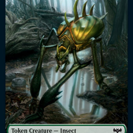 Insect // Human Soldier Double-Sided Token [Innistrad: Crimson Vow Tokens]