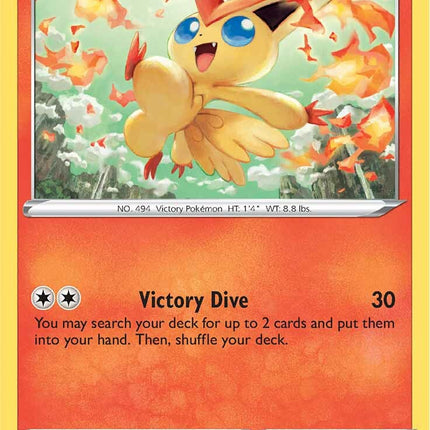 victini pokemon card holographic - (15) - BW - Noble Victories Colorless Victory Dive (30) You may search your deck for up to 2 cards and put them into your hand Victini #20 Prices | Pokemon