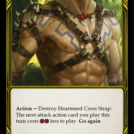 Heartened Cross Strap (Golden) [FAB063] (Promo)  Cold Foil