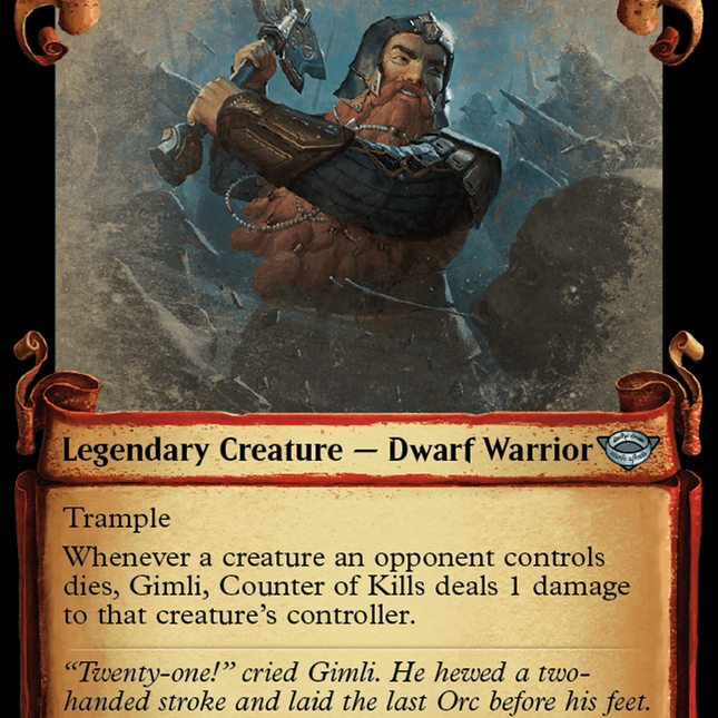 Gimli, Counter of Kills [The Lord of the Rings: Tales of Middle-Earth Showcase Scrolls]