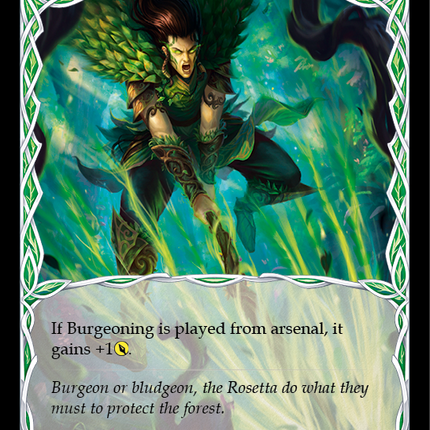 Burgeoning (Blue) [LGS071] (Promo)  Rainbow Foil