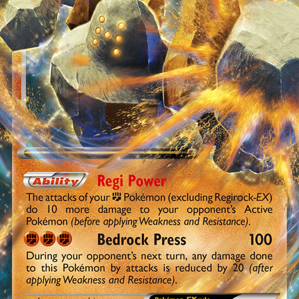 Regirock EX (43/124) [XY: Fates Collide]