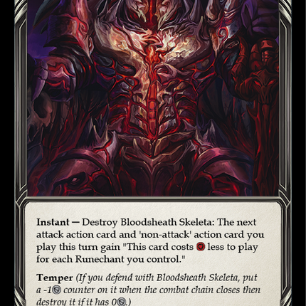 Bloodsheath Skeleta [CRU141] (Crucible of War)  1st Edition Cold Foil