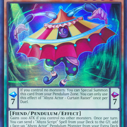 Abyss Actor - Curtain Raiser [BLLR-EN012] Ultra Rare