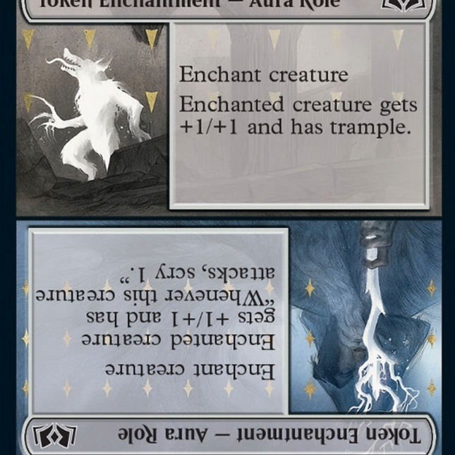 mtg role token cards Monster Role // Sorcerer Role Token [Wilds of Eldraine Tokens] – TokenMTG
