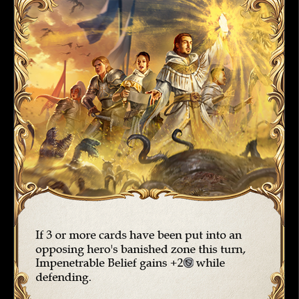 Impenetrable Belief (Blue) [U-MON077-RF] (Monarch Unlimited)  Unlimited Rainbow Foil