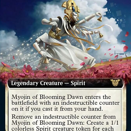 Myojin of Blooming Dawn (Extended Art) [Kamigawa: Neon Dynasty Commander]