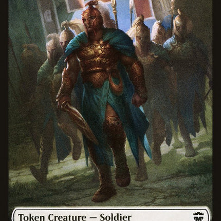 Rock // Soldier Double-Sided Token [Commander Legends Tokens]