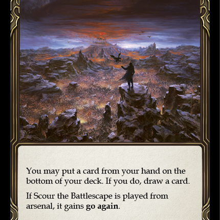 Scour the Battlescape (Blue) [KSU026-C] (Katsu Hero Deck)  1st Edition Normal