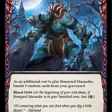 Boneyard Marauder (Red) [FAB023] (Promo)  Rainbow Foil