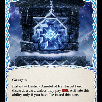 Amulet of Ice [ELE172] (Tales of Aria)  1st Edition Rainbow Foil