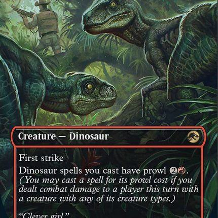 Hunting Velociraptor (Borderless) [Jurassic World Collection