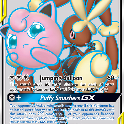 Mega Lopunny & Jigglypuff GX (225/236) [Sun & Moon: Cosmic Eclipse]
