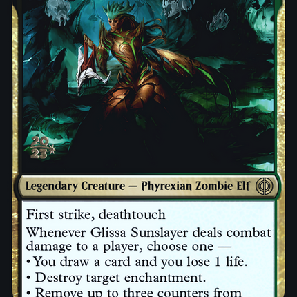 Glissa Sunslayer [Phyrexia: All Will Be One Prerelease Promos]
