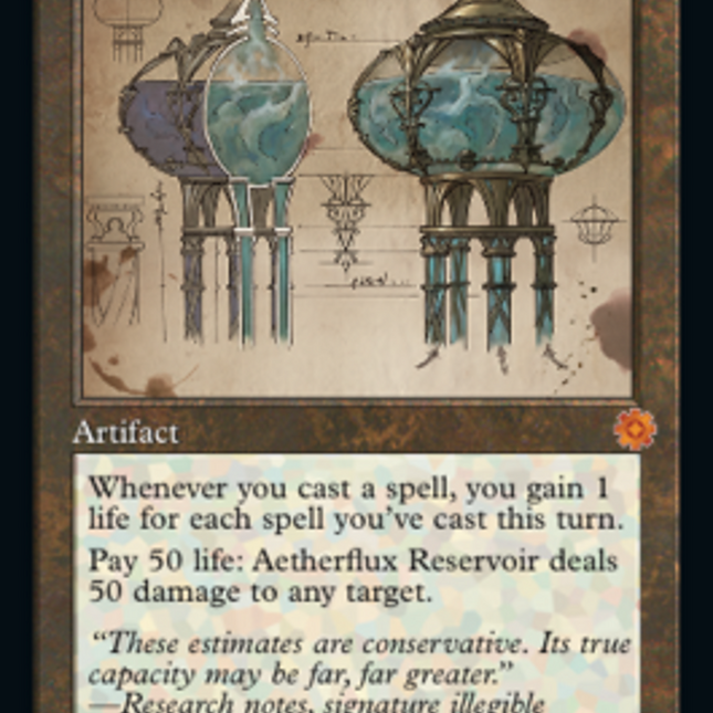 Aetherflux Reservoir (Retro Schematic) [The Brothers' War Retro Artifacts]