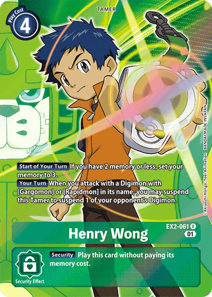 Henry Wong [EX2-061] (Alternate Art) [Digital Hazard]