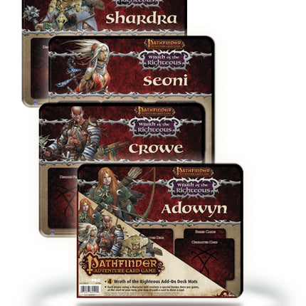 Ultra PRO: Playmat - Pathfinder (4 Wrath of the Righteous Expansion Deck Mats)
