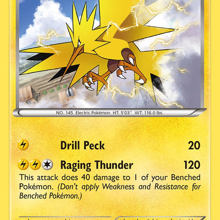Zapdos(23/108) (Theme Deck Exclusive) [XY: Roaring Skies]