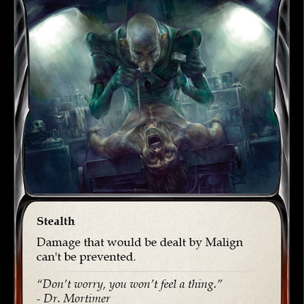 Malign (Yellow) [OUT031] (Outsiders)  Rainbow Foil