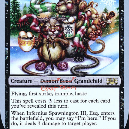 Infernius Spawnington III, Esq. (Unfinity Foil Edition) [The List]