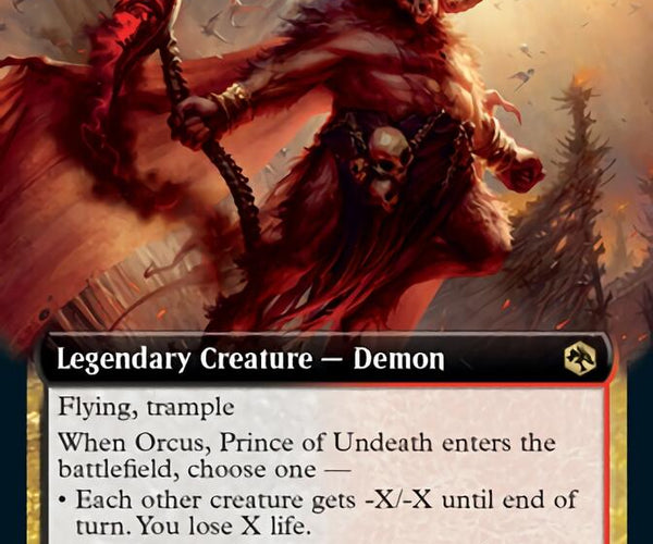 orcus mtg card Orcus, Prince of Undeath (Extended Art) [Dungeons & Dragons: Adventure –  TokenMTG
