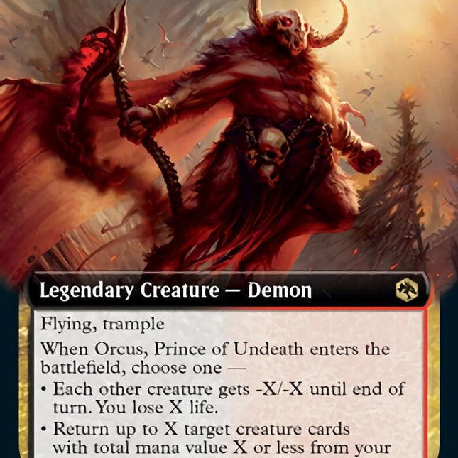 Orcus, Prince of Undeath (Extended Art) [Dungeons & Dragons: Adventure –  TokenMTG