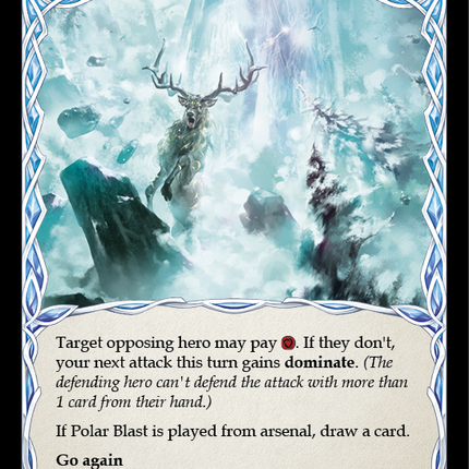 Polar Blast (Blue) [U-ELE168] (Tales of Aria Unlimited)  Unlimited Rainbow Foil