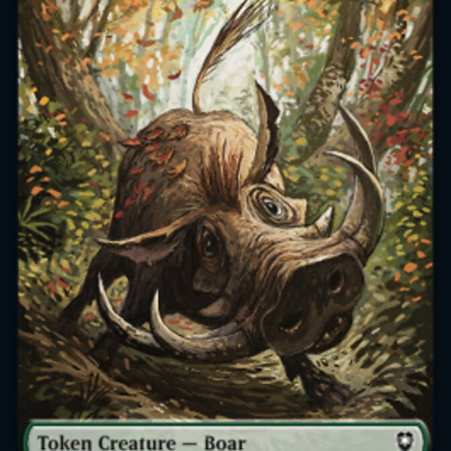 Boar Token [Commander Legends: Battle for Baldur's Gate Tokens]