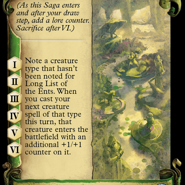 Long List of the Ents [The Lord of the Rings: Tales of Middle-Earth Showcase Scrolls]