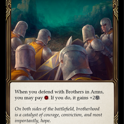 Brothers in Arms (Yellow) [UPR204] (Uprising)  Rainbow Foil