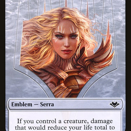 Elemental (008) // Serra the Benevolent Emblem (020) Double-Sided Token [Modern Horizons Tokens]