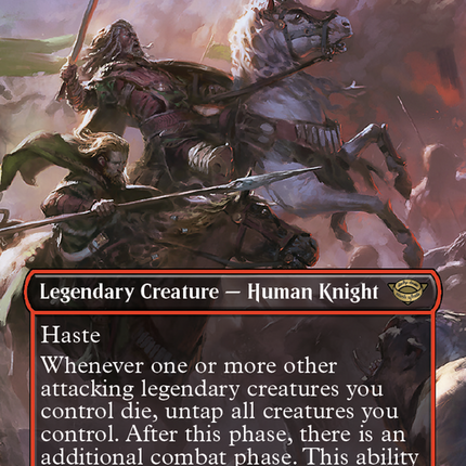 Eomer, Marshal of Rohan (Borderless Alternate Art) [The Lord of the Ri   TokenMTG