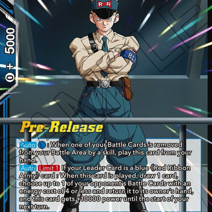 General Blue, Red Ribbon Officer (BT17-039) [Ultimate Squad Prerelease Promos]