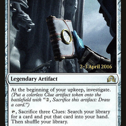 Tamiyo's Journal (Entry 855) [Shadows over Innistrad Prerelease Promos]