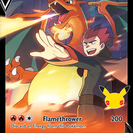 Lance's Charizard V (SWSH133) (Celebrations) [Sword & Shield: Black Star Promos]