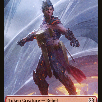 Rebel // Cat Double-Sided Token [Phyrexia: All Will Be One Tokens]