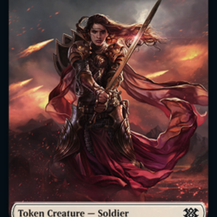 Drake // Soldier Double-Sided Token [Double Masters 2022 Tokens]