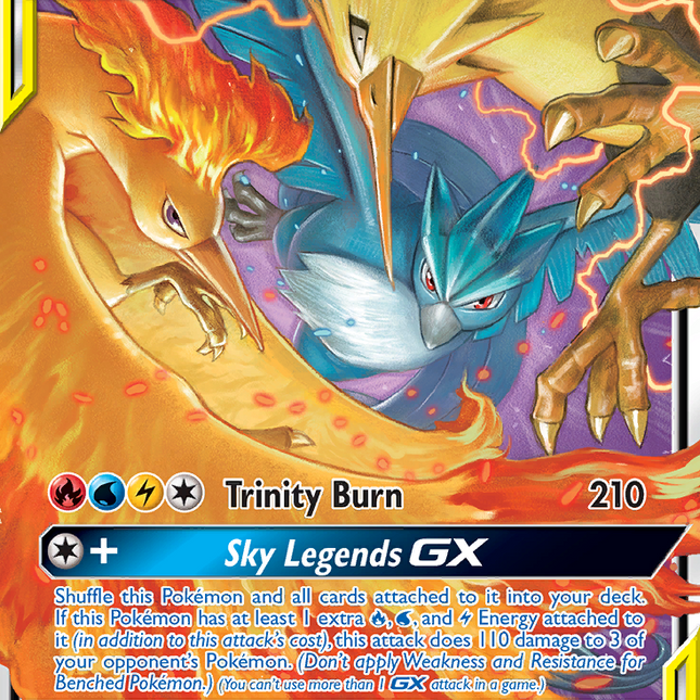 Moltres & Zapdos & Articuno GX (44/68) [Sun & Moon: Hidden Fates]